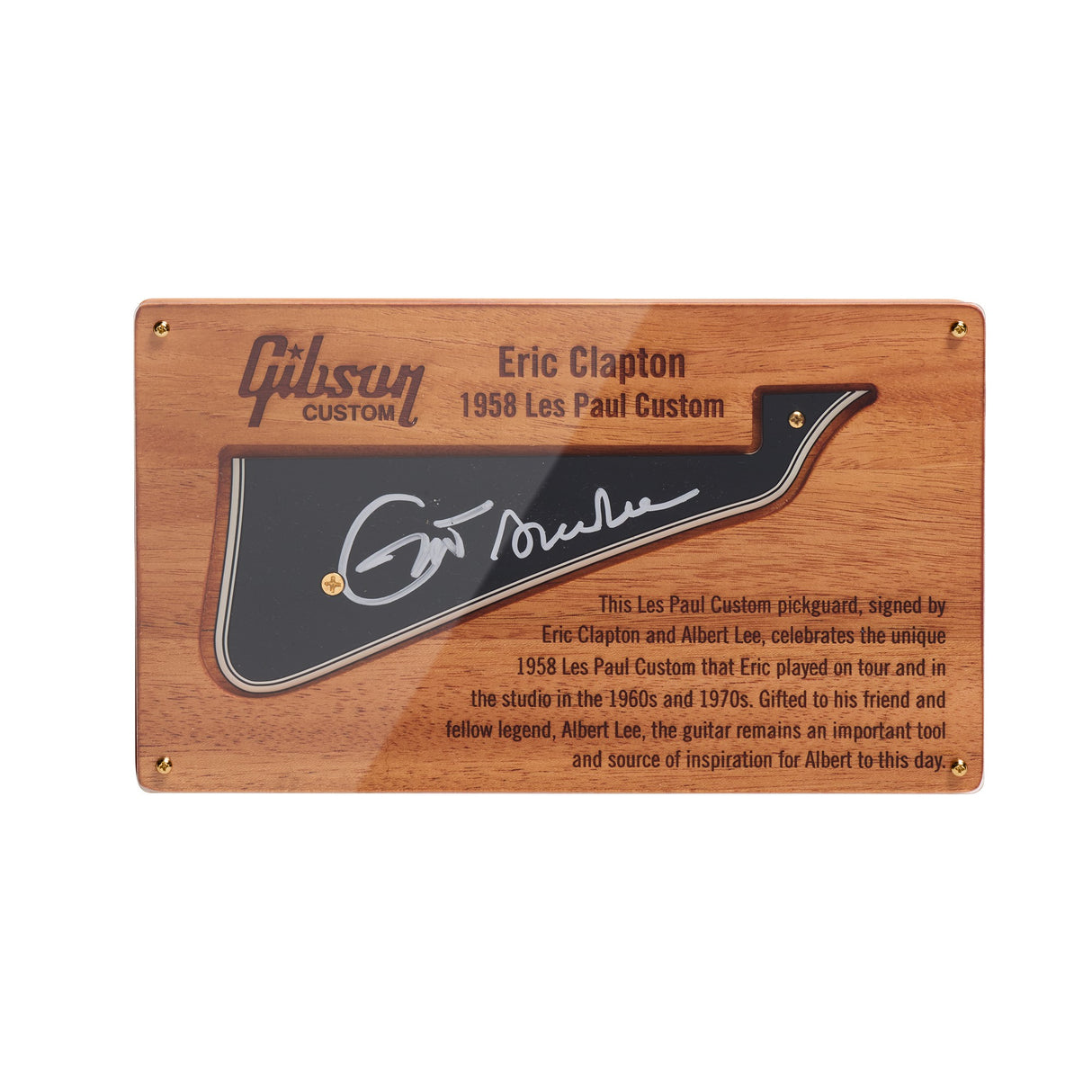 Gibson Custom Shop Murphy Lab Eric Clapton 1958 Les Paul Custom Electric Guitar - Ebony - #EC 132