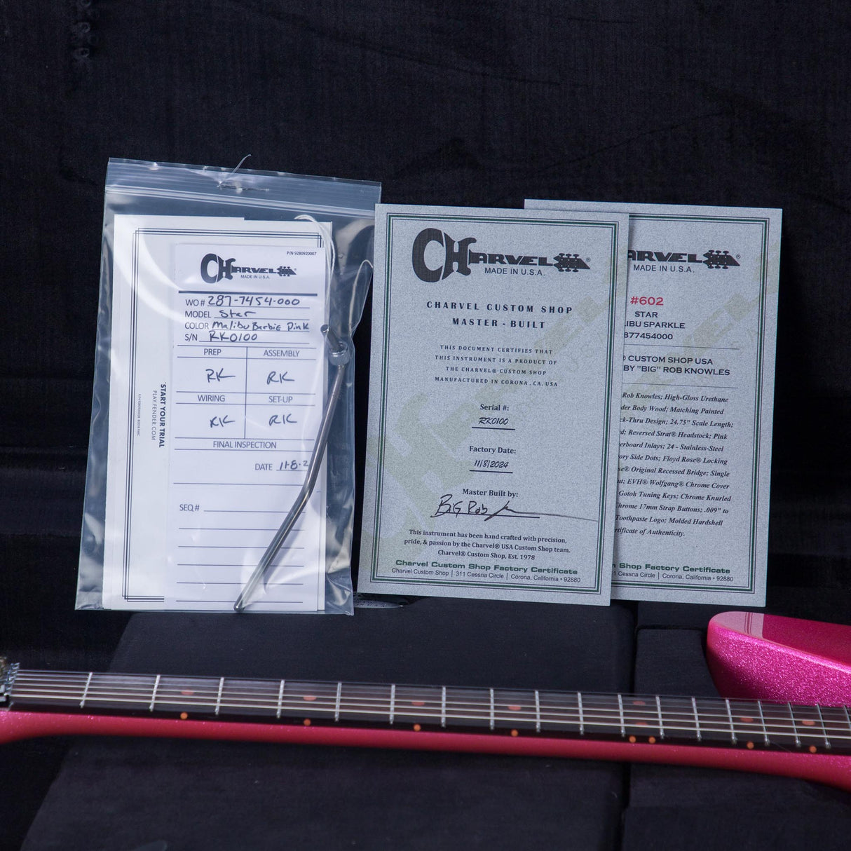 Charvel Custom Shop Star FR Masterbuilt by “Big” Rob Knowles - Malibu Sparkle - #RK0100