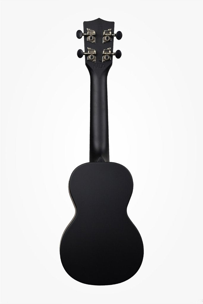 Kala Waterman Soprano Composite Solid Ukulele - Matte Black - New,Matte Black