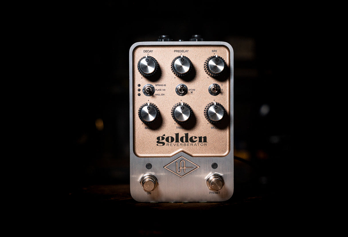 Universal Audio Golden Reverberator Stereo Effects Pedal - Mint, Open Box