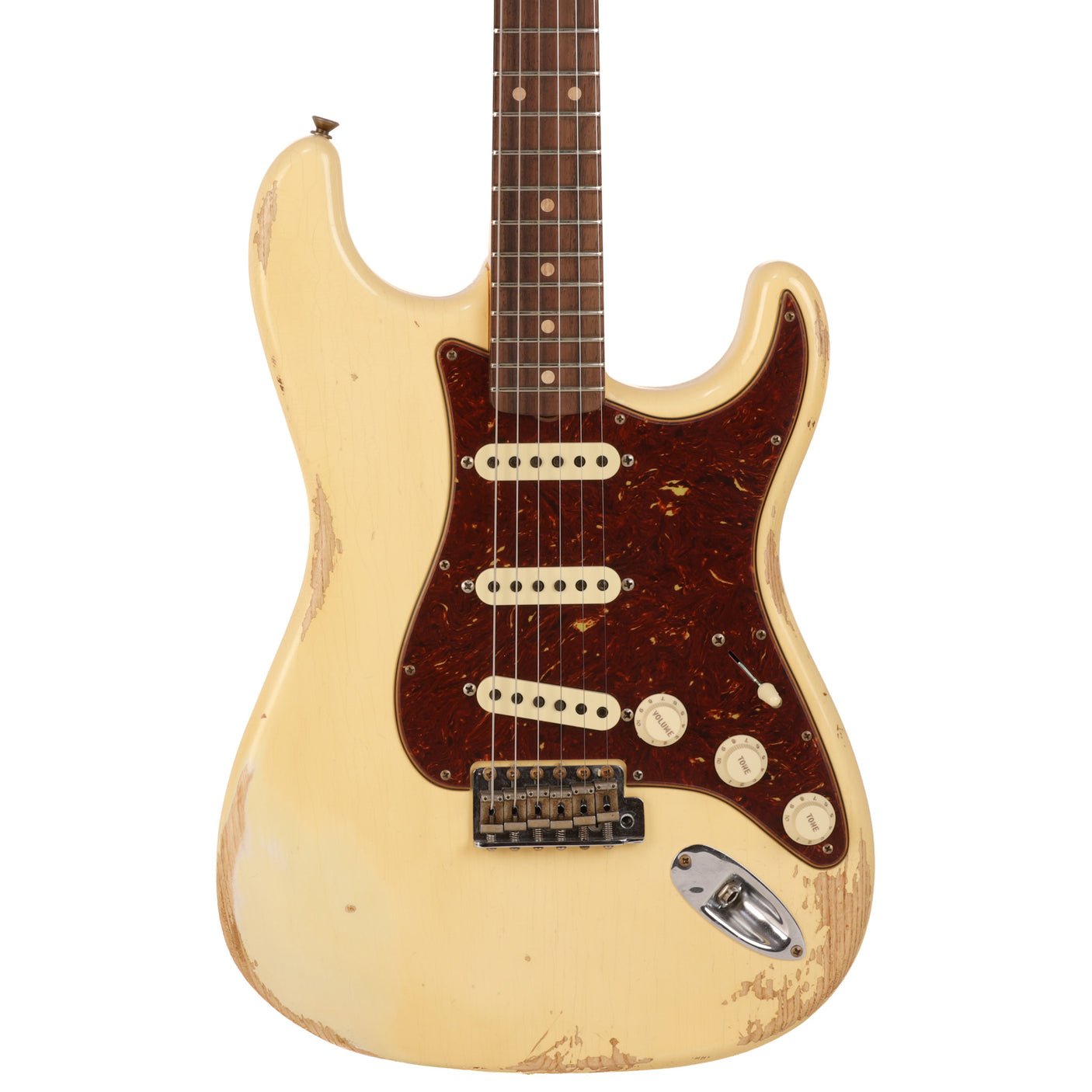 Fender Custom Shop 1962 Stratocaster Heavy Relic Guitar - Aged Vintage White - CHUCKSCLUSIVE - #R120688