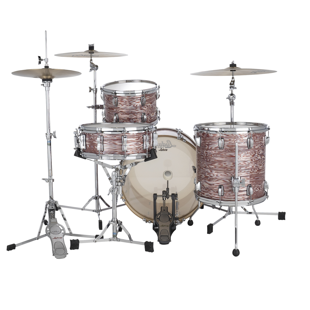 Ludwig Classic Downbeat 3-Piece Maple Shell Pack - Vintage Pink Oyster