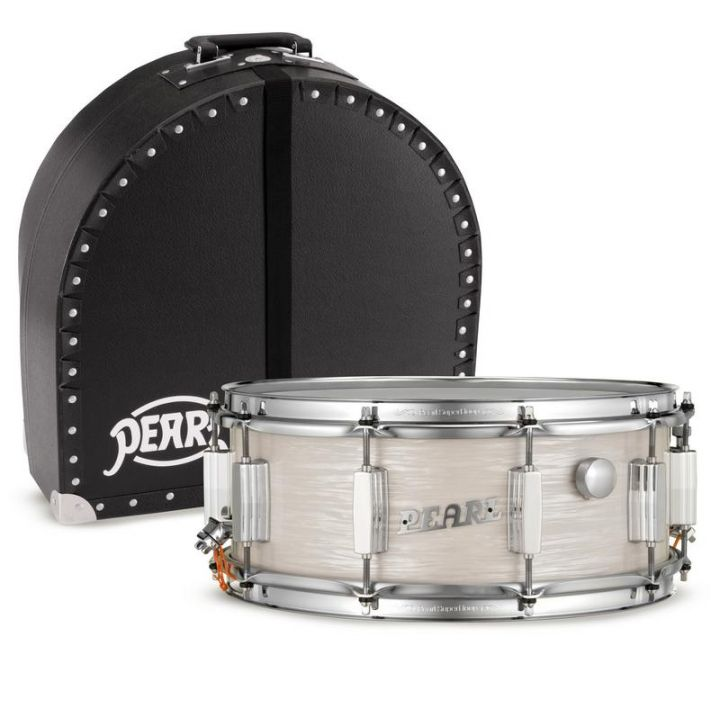 Pearl President Series Phenolic Snare Drum - 14 x 5.5-Inch - Pearl White Oyster with Case