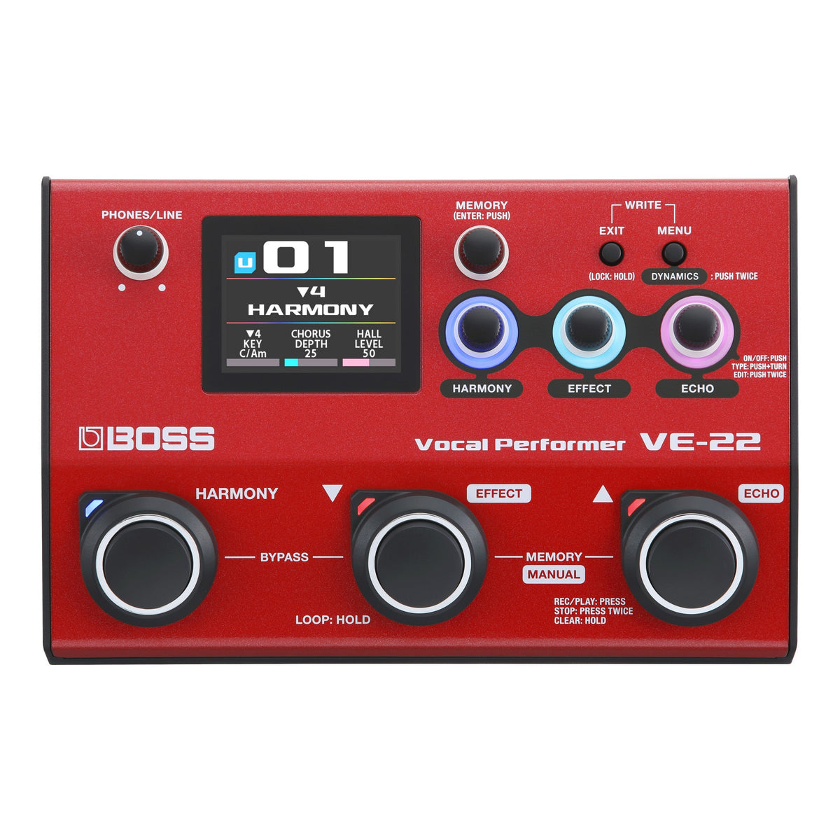 Boss VE-22 Vocal Performer Vocal Effects Processor - Mint, Open Box