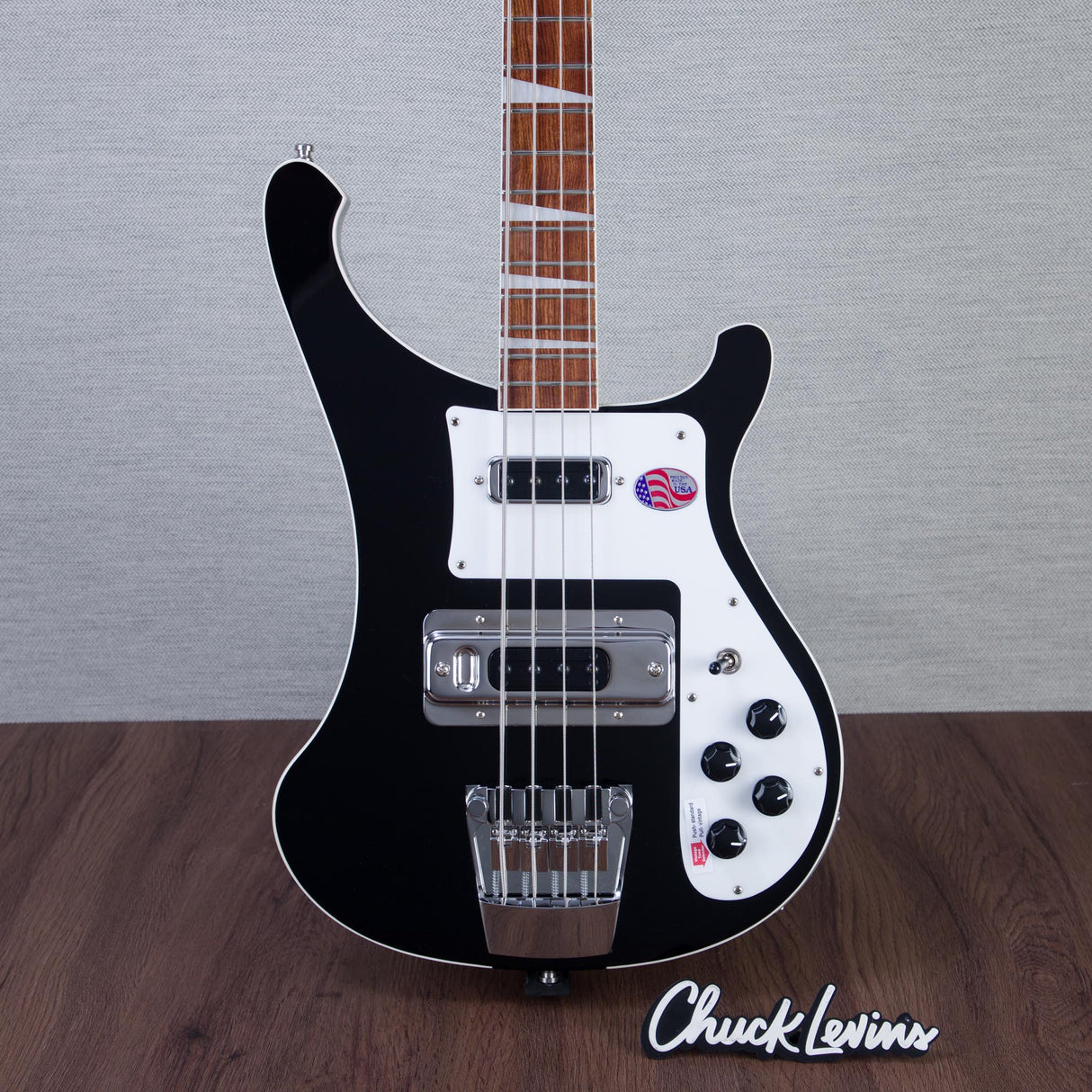 Rickenbacker 4003 4 String Electric Bass Guitar - Jetglo Finish - #2535750