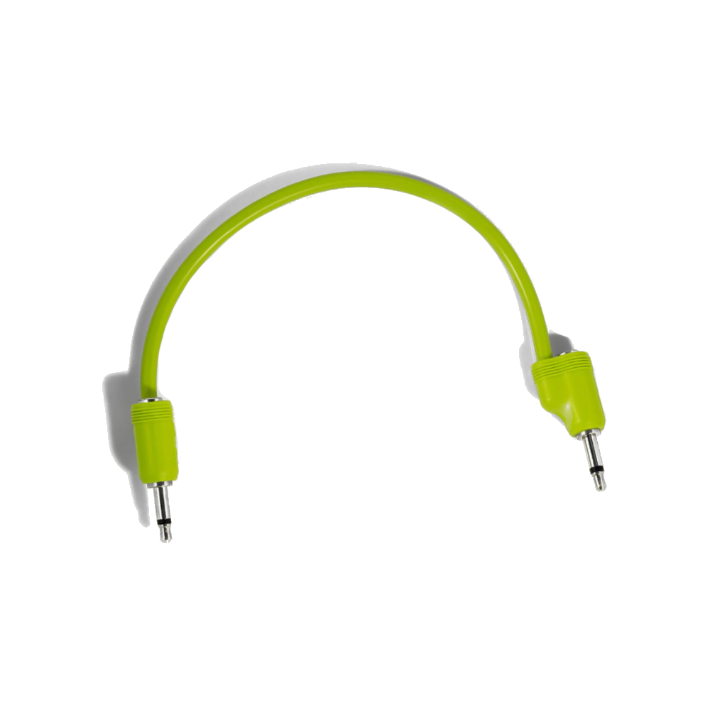 Tiptop Audio Stackcable 3.5mm Eurorack Patch Cable, Green - 20 cm
