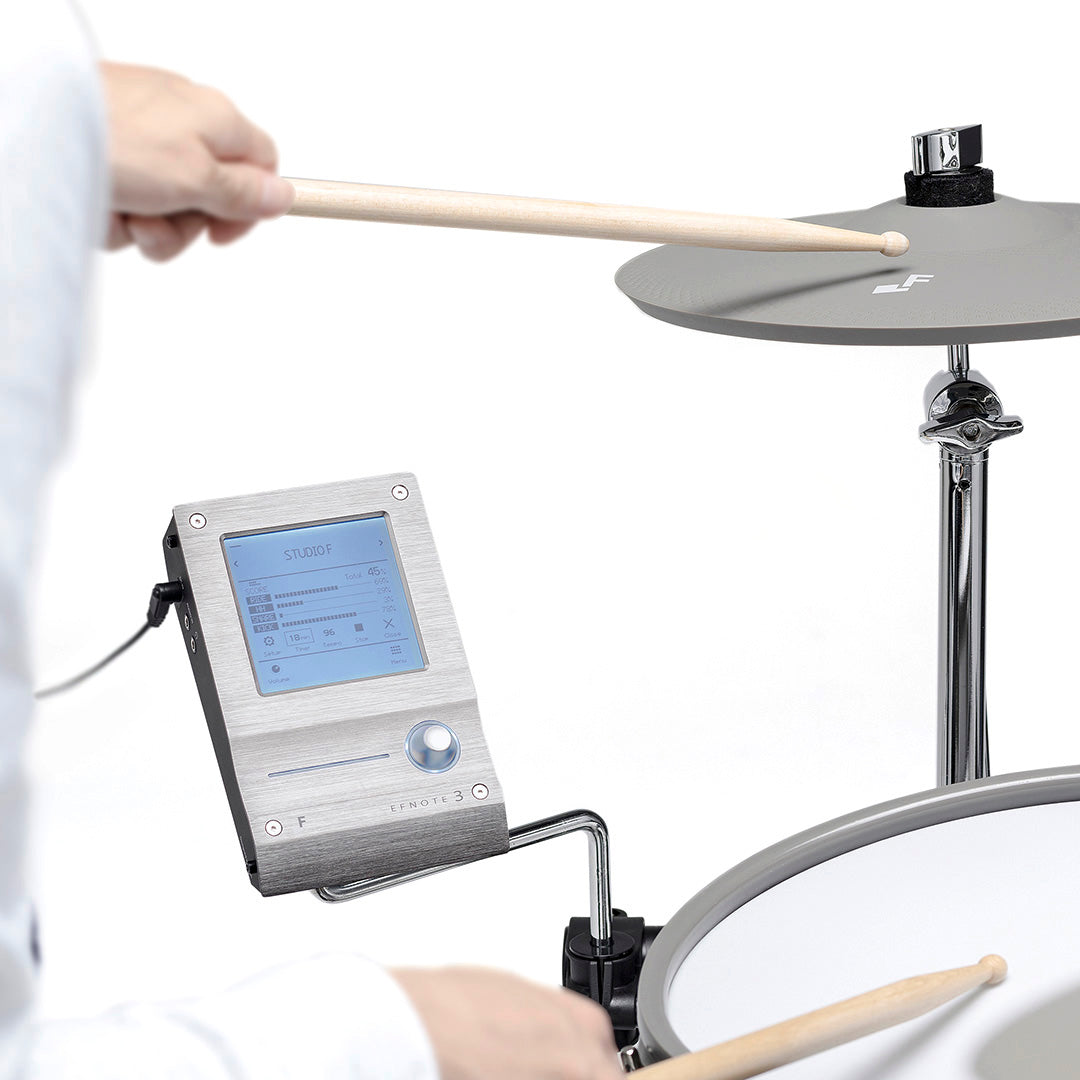 EFNOTE 3 5-Piece Electronic Drum Kit With Cymbal Pads - White Sparkle