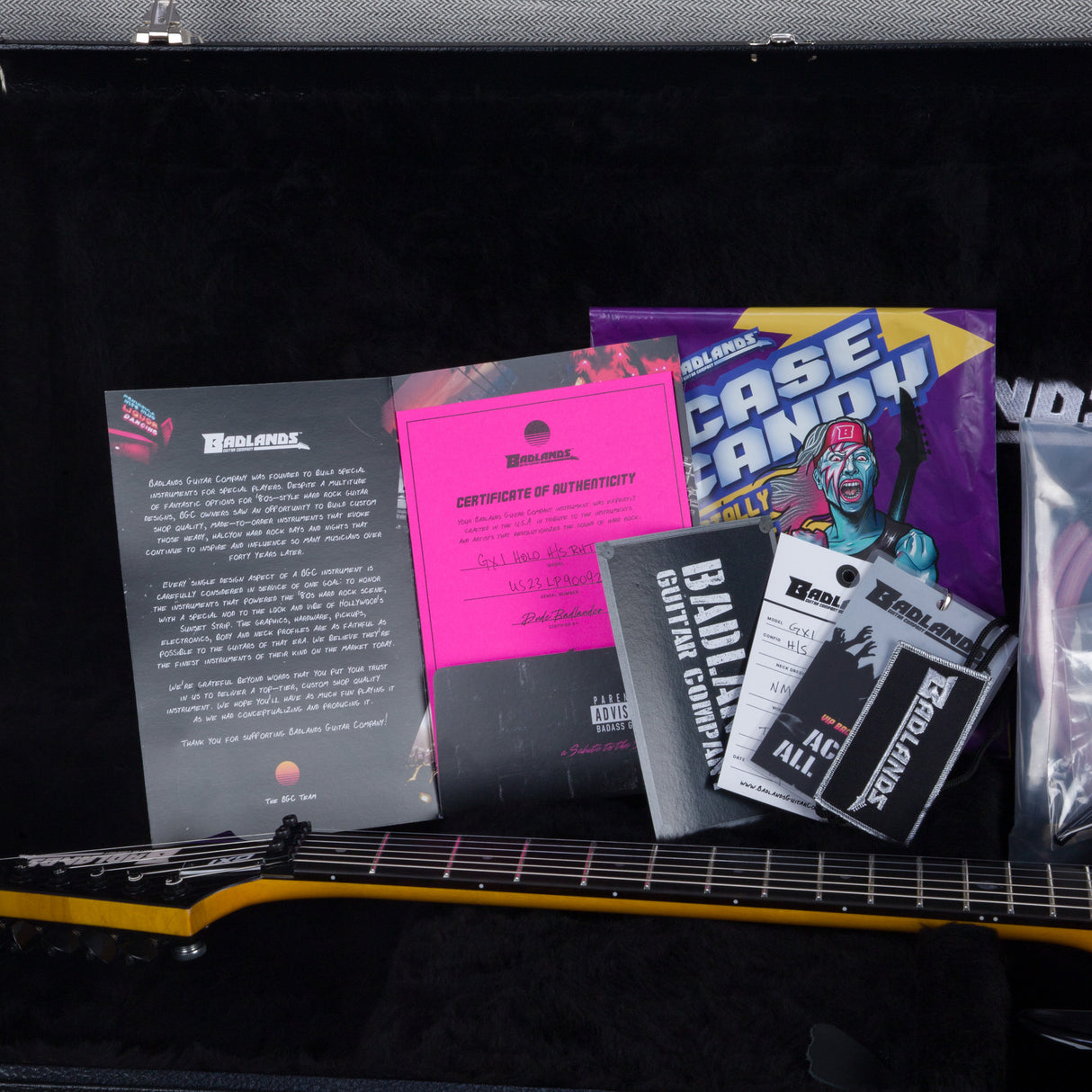 Badlands GX1 Holoflash HS Tremolo Electric Guitar - Holoflash Purple - #US23LP90092