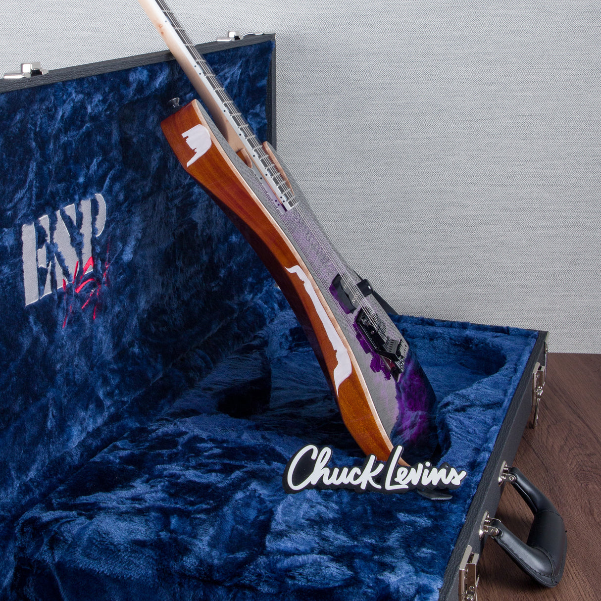 ESP USA M-1 DX Electric Guitar - Dark Purple Sunburst - #US24212 - Mint, Open Box