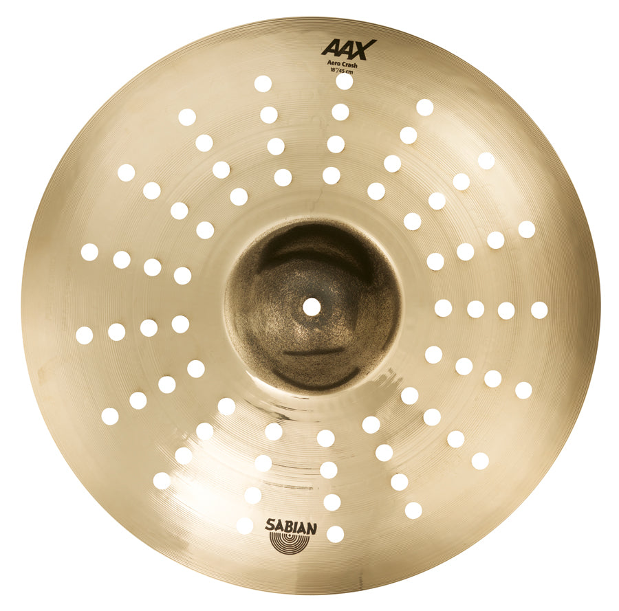 Sabian 18" AAX Aero Crash Cymbal Brilliant Finish - New,18 Inch