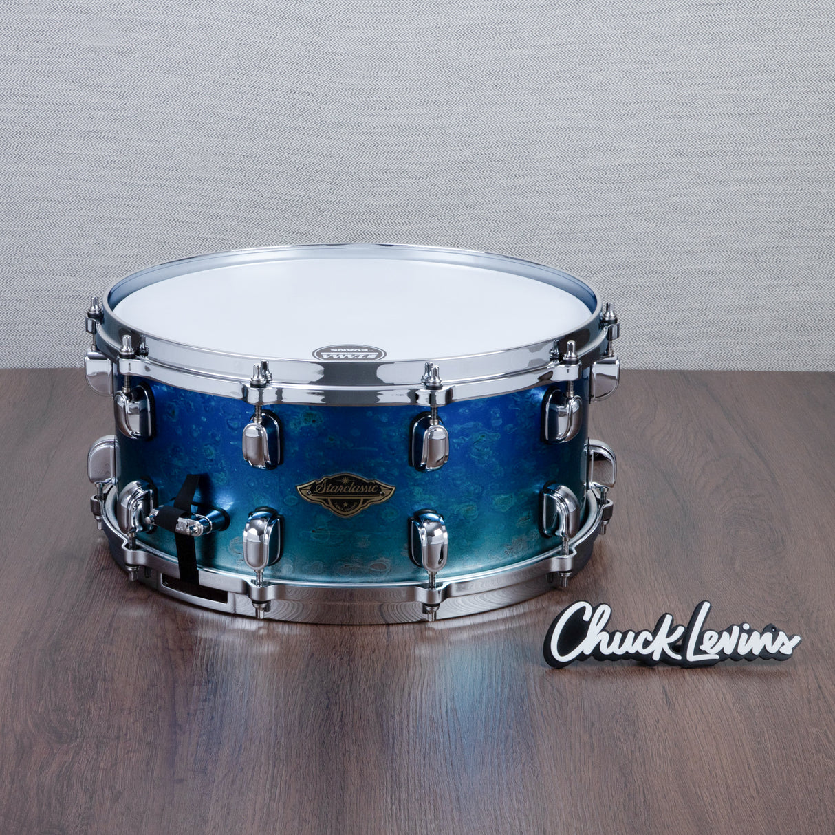 Tama 6.5 x 14-Inch Starclassic Walnut/Birch Snare Drum - Molten Blue Ice Fade
