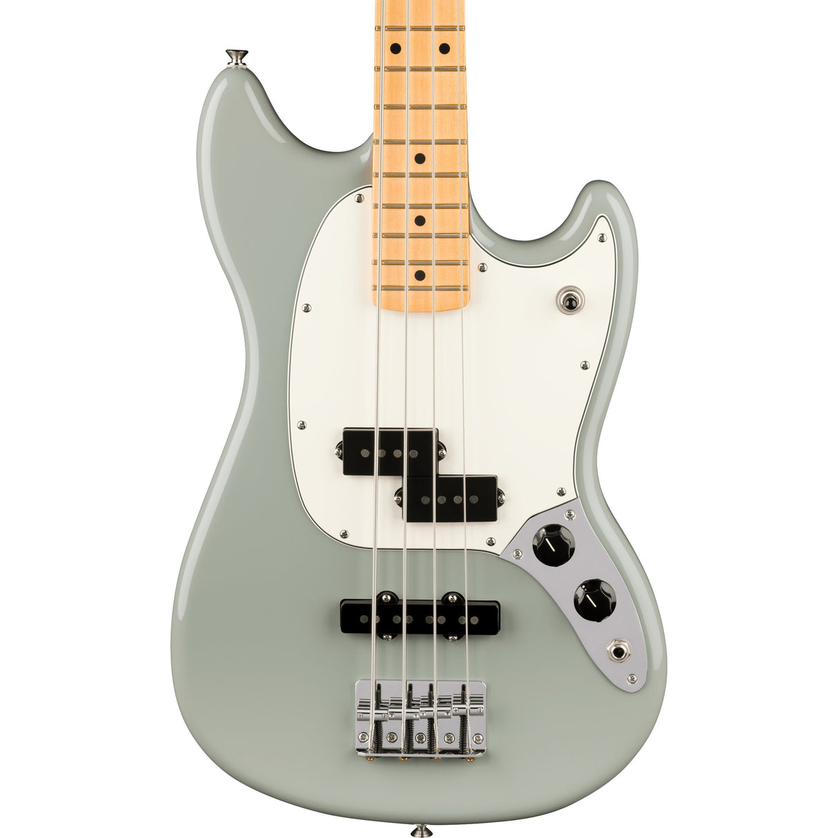 Fender Player II Mustang Bass PJ Electric Bass Guitar, Maple Fingerboard - Cactus Gray