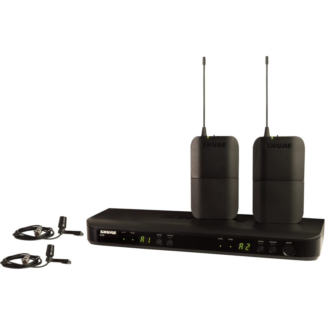 Shure BLX188/CVL Dual Lavalier Microphone Presenter System, H11 Band - Open Box, Mint