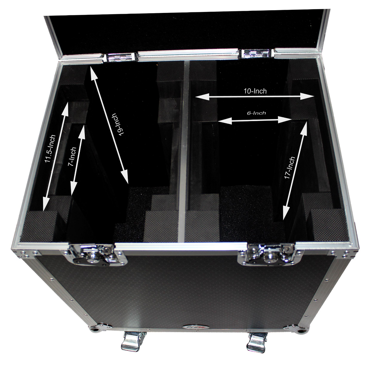 ProX XS-MH140X2W 140 Style Moving Head Lighting Case for 2 Units