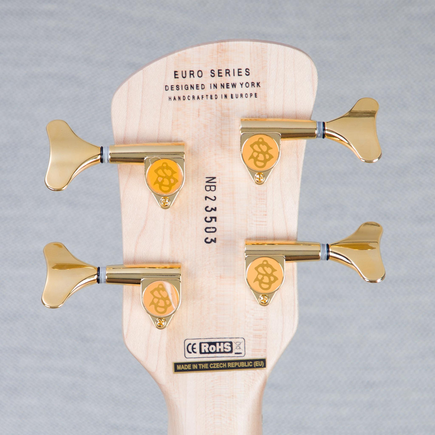 Spector Euro 4 LT Solid Korina Wings Electric Bass Guitar - Natural Satin - CHUCKSCLUSIVE - #NB23503