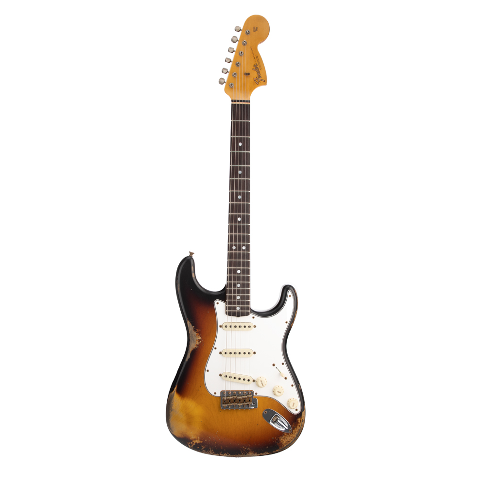 Fender Custom Shop #30 1967 Stratocaster Heavy Relic Electric Guitar - Faded Aged 3-Color Sunburst - #CZ555993