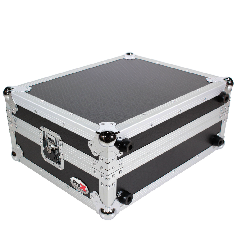 ProX T-TT Universal Turntable Case for SL1200-PLX1000 - Black and Silver - New
