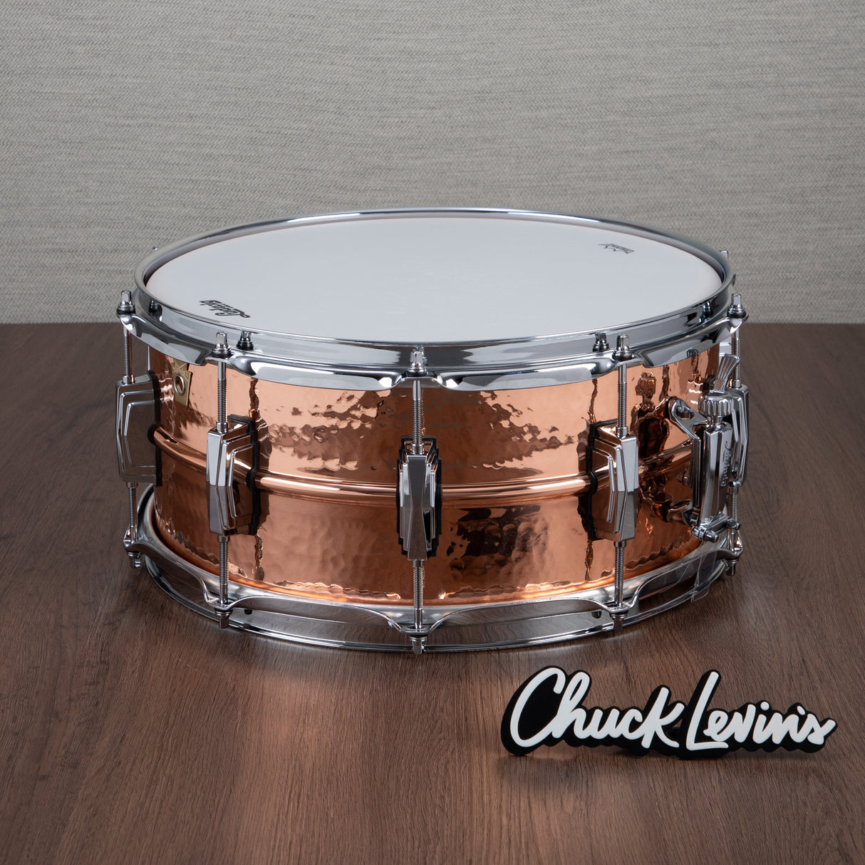 Ludwig Copper Phonic 6.5x14-Inch Snare - Hammered Shell, Imperial Lugs