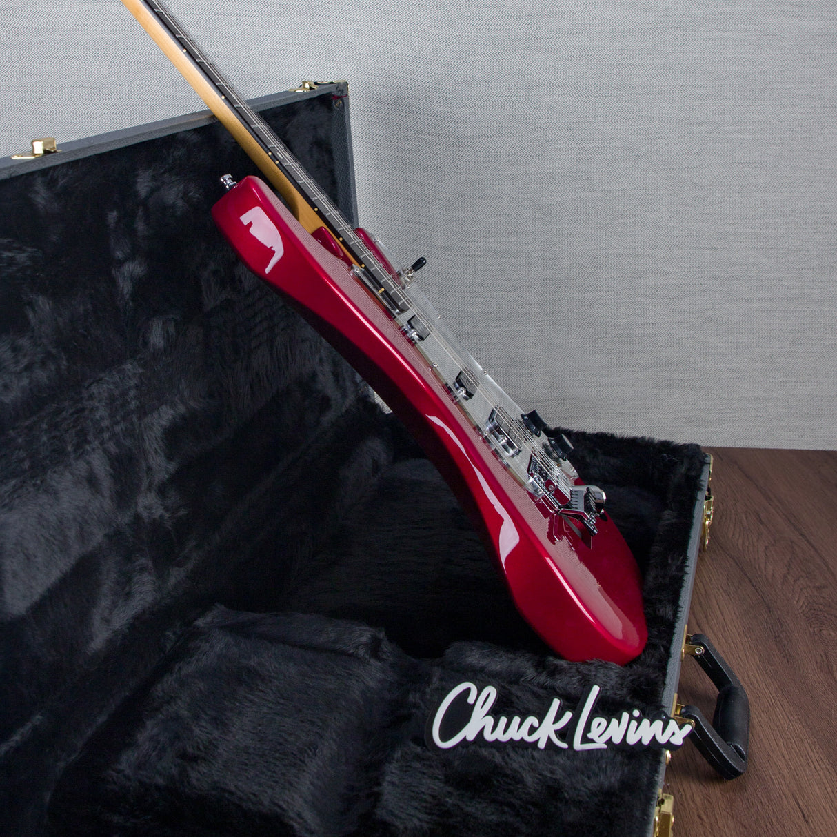 Lerxst Grace Alex Lifeson Signature Electric Guitar with Floyd Rose Signed - Red - #24310787