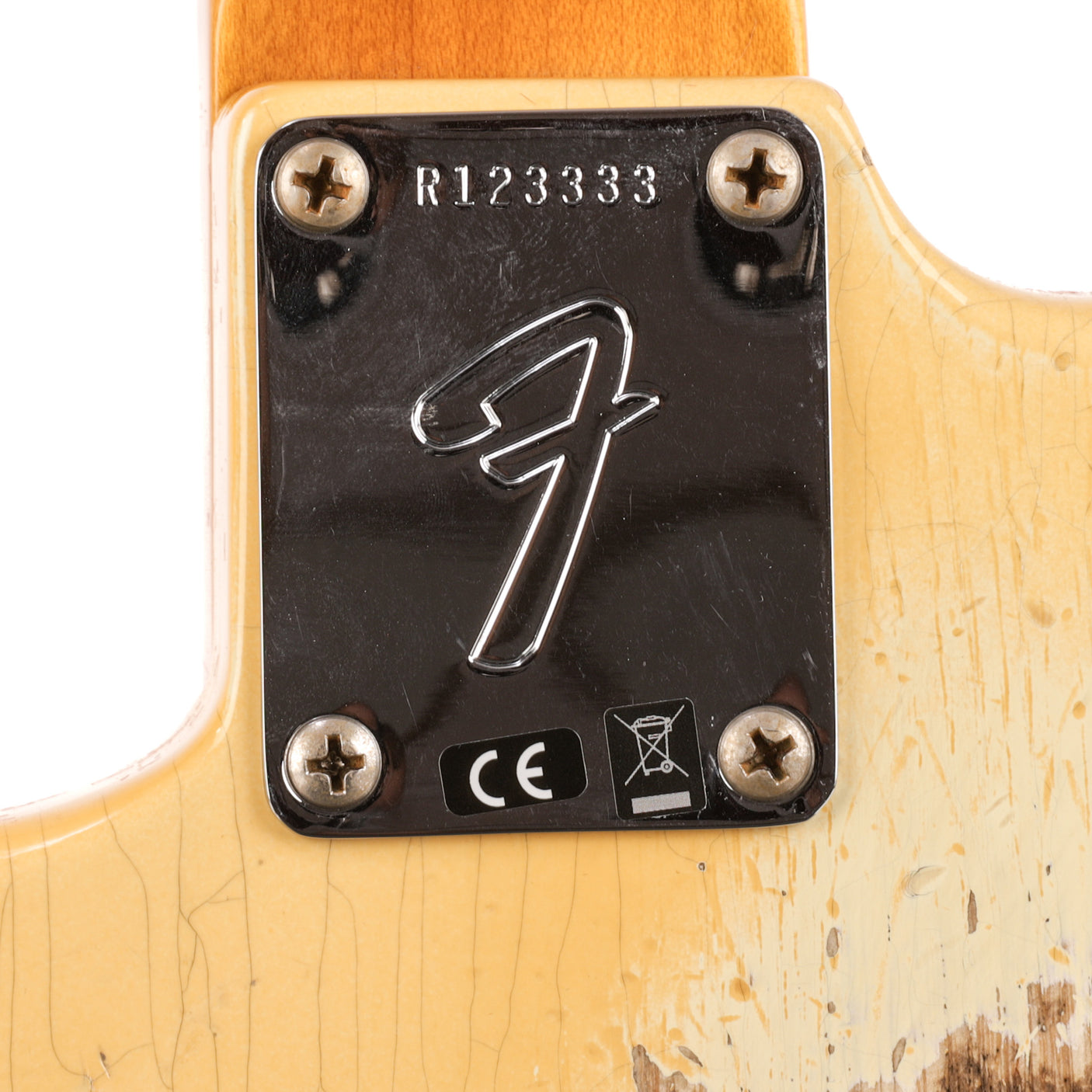 Fender Custom Shop 1969 Stratocaster Heavy Relic Guitar - Aged Vintage White - CHUCKSCLUSIVE - #R123333