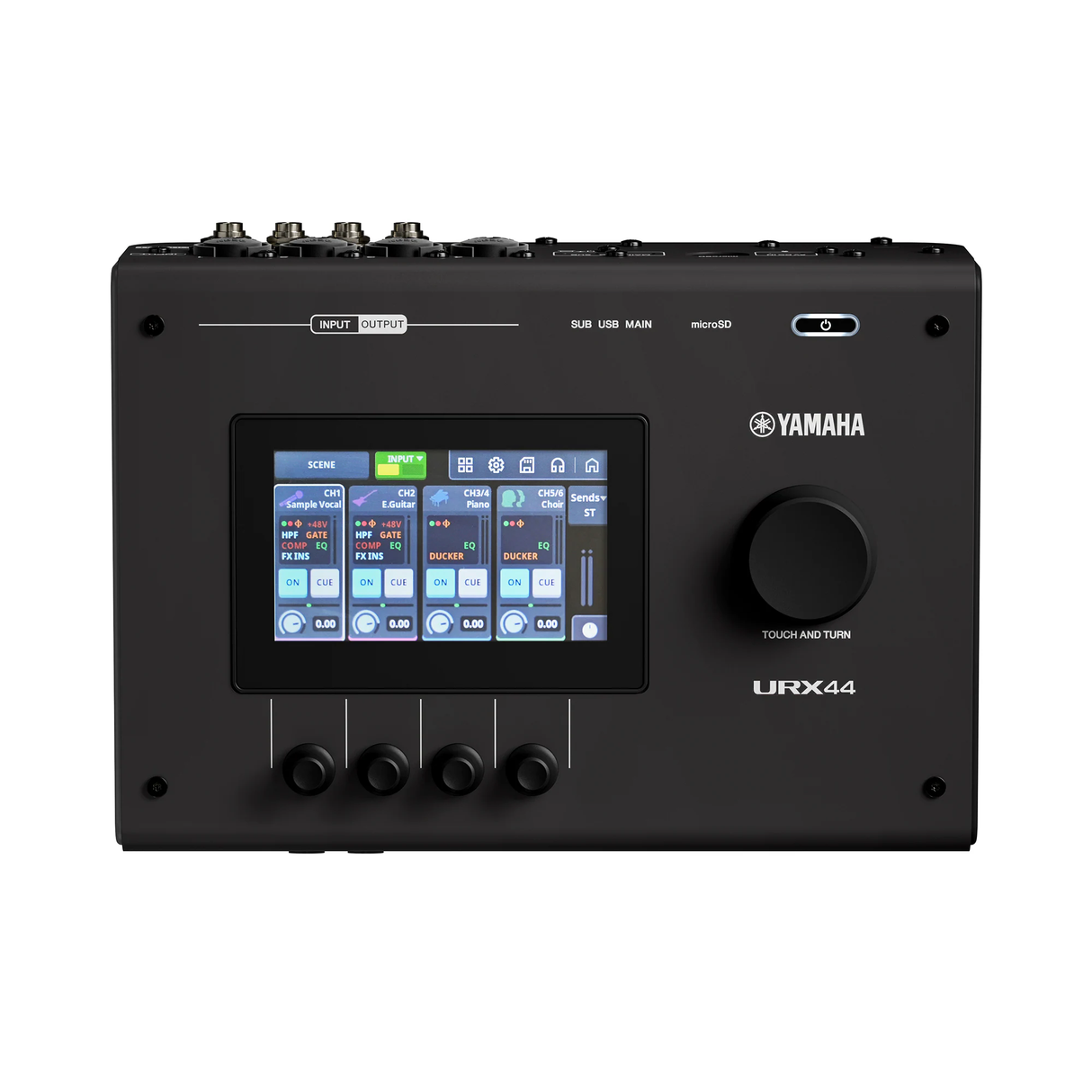 Yamaha URX44 USB-C Audio and Video Interface - Black