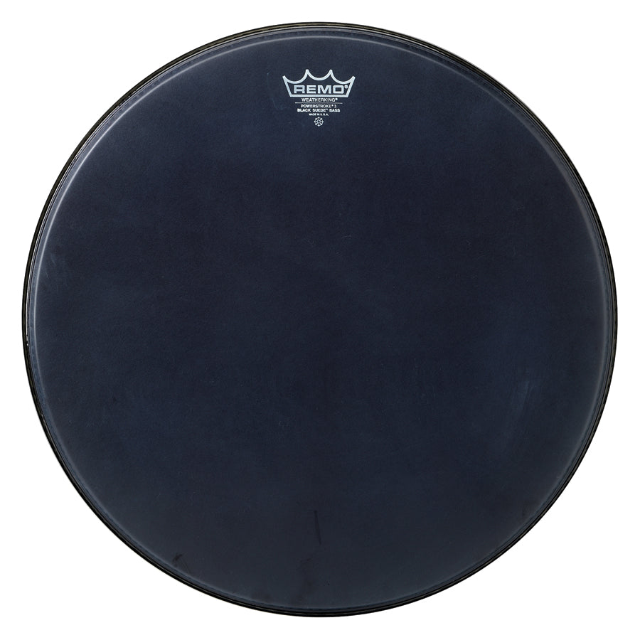 Remo 20" Black Suede Powerstroke 3 Bass Drum Head