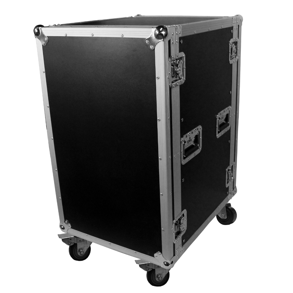 ProX 18U Space Amp Rack Mount ATA Flight Case 19 Inch Depth W-Casters
