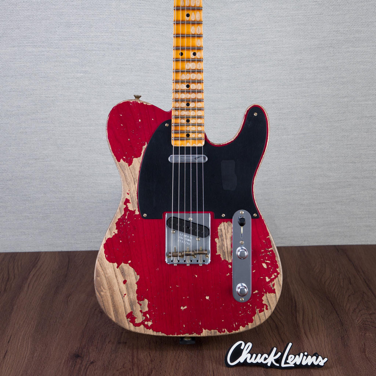Fender Custom Shop 1952 Telecaster Electric Guitar Super Heavy Relic - Aged Bing Cherry Transparent - #R142796
