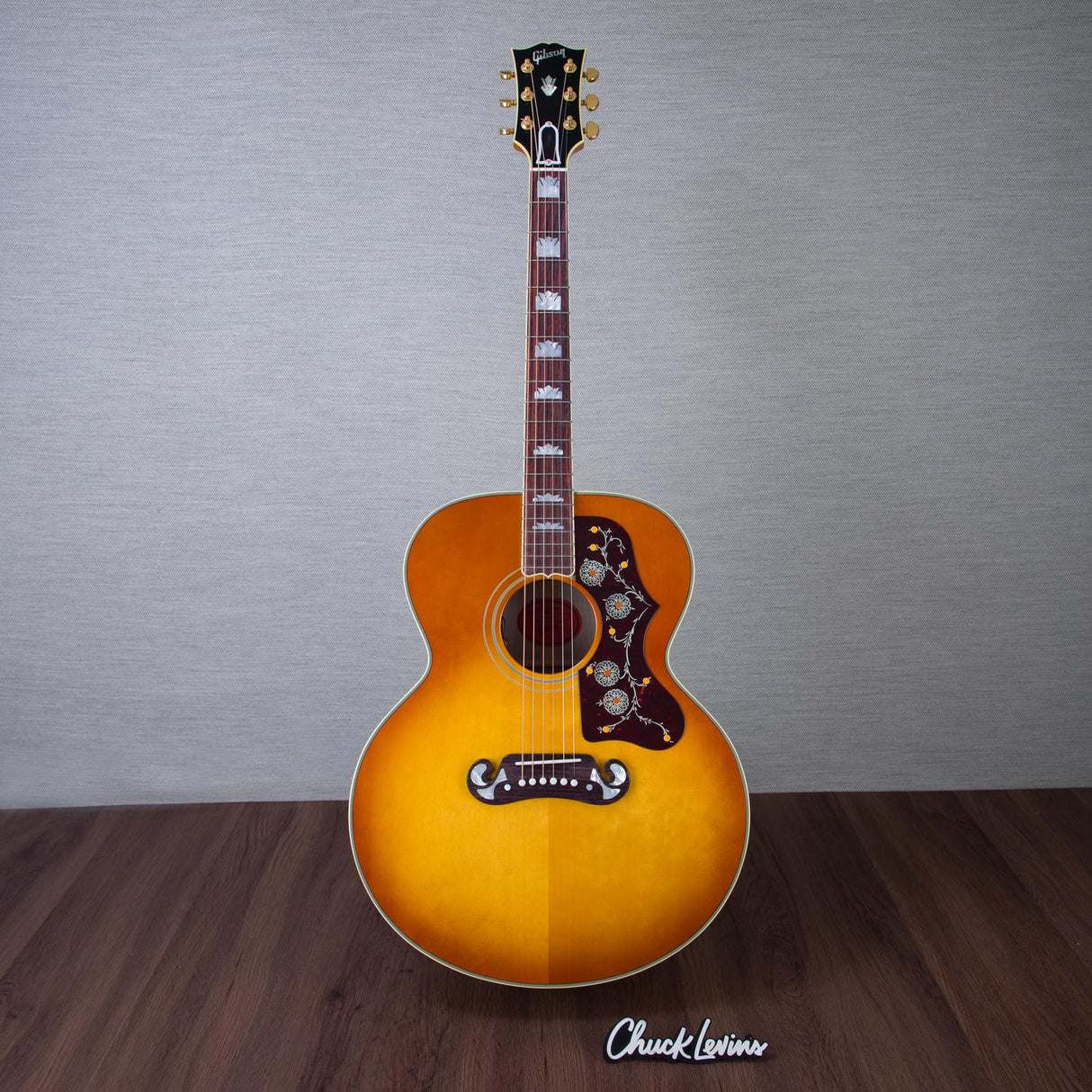 Gibson SJ-200 60s Original Maple/Sitka Spruce Acoustic Electric Guitar - Heritage Cherry Sunburst - #22895029