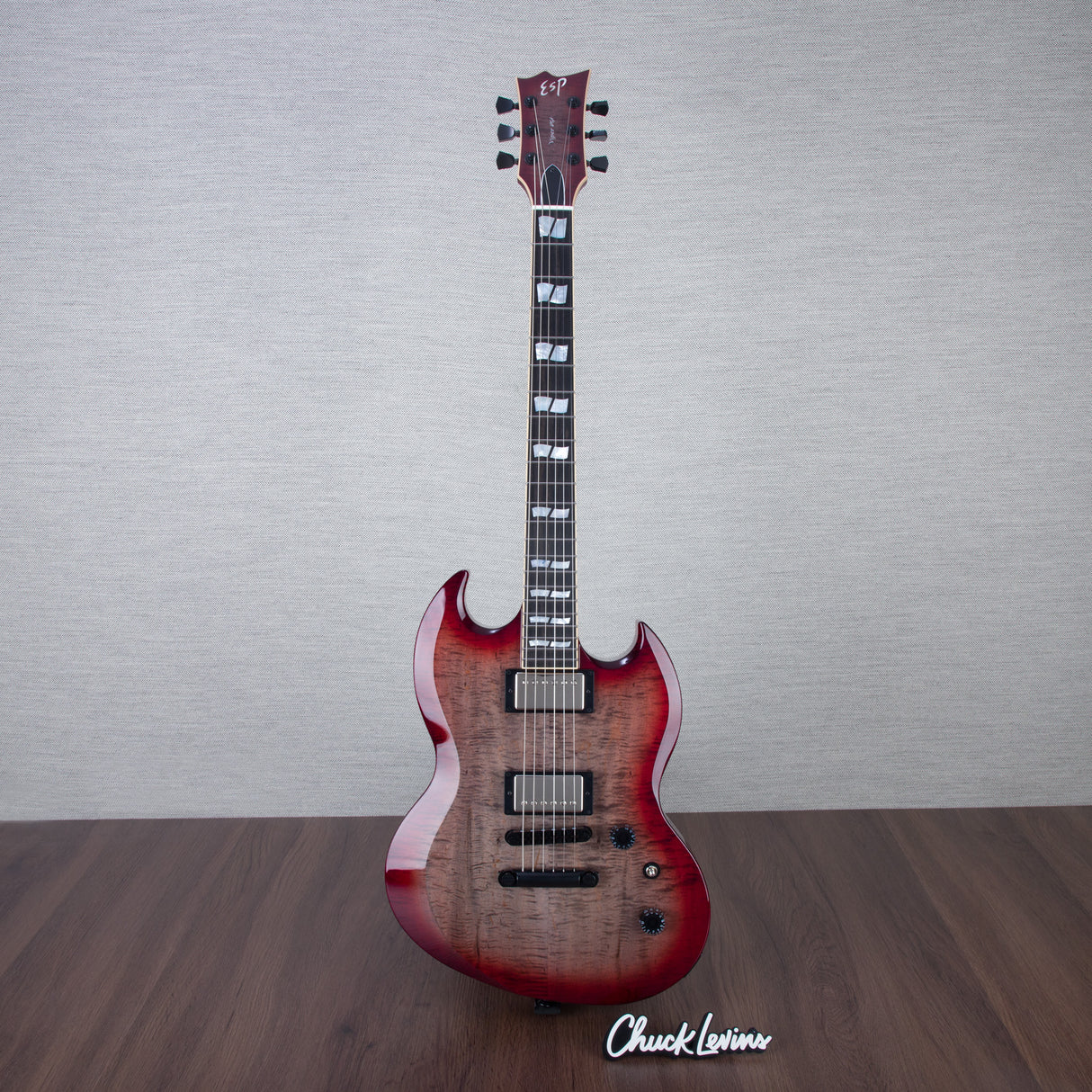 ESP USA Viper Electric Guitar - Cranberry Sunburst - #US24449 - Mint, Open Box