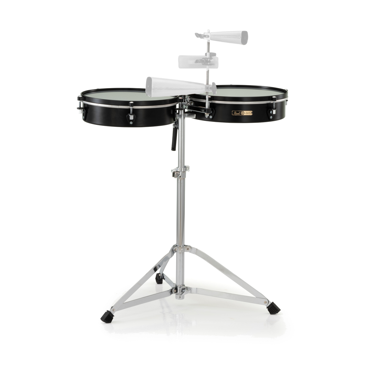 Pearl Travel Timbales With Stand - 14" And 15" Pair