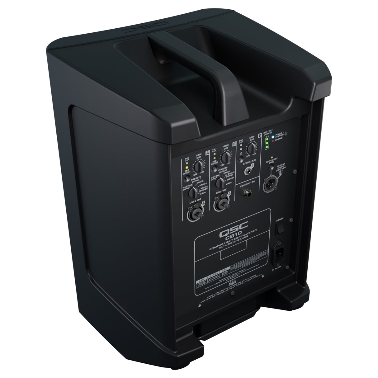 QSC CB10 10-Inch Battery Powered Loudspeaker - Open Box, Mint