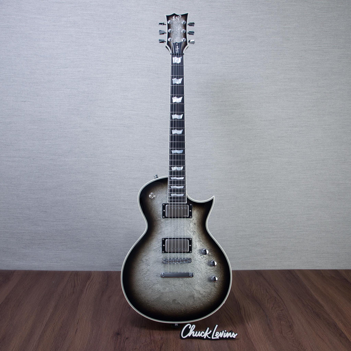 ESP Original Eclipse CTM Electric Guitar - Silver Liquid Metal Burst - #E4100262