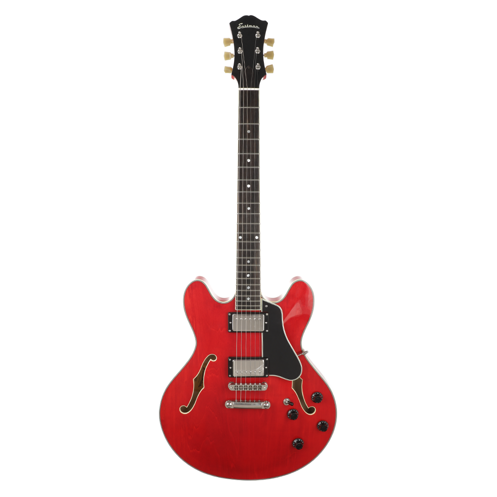 Eastman T386 Thinline Semi-Hollow Guitar - Red - New