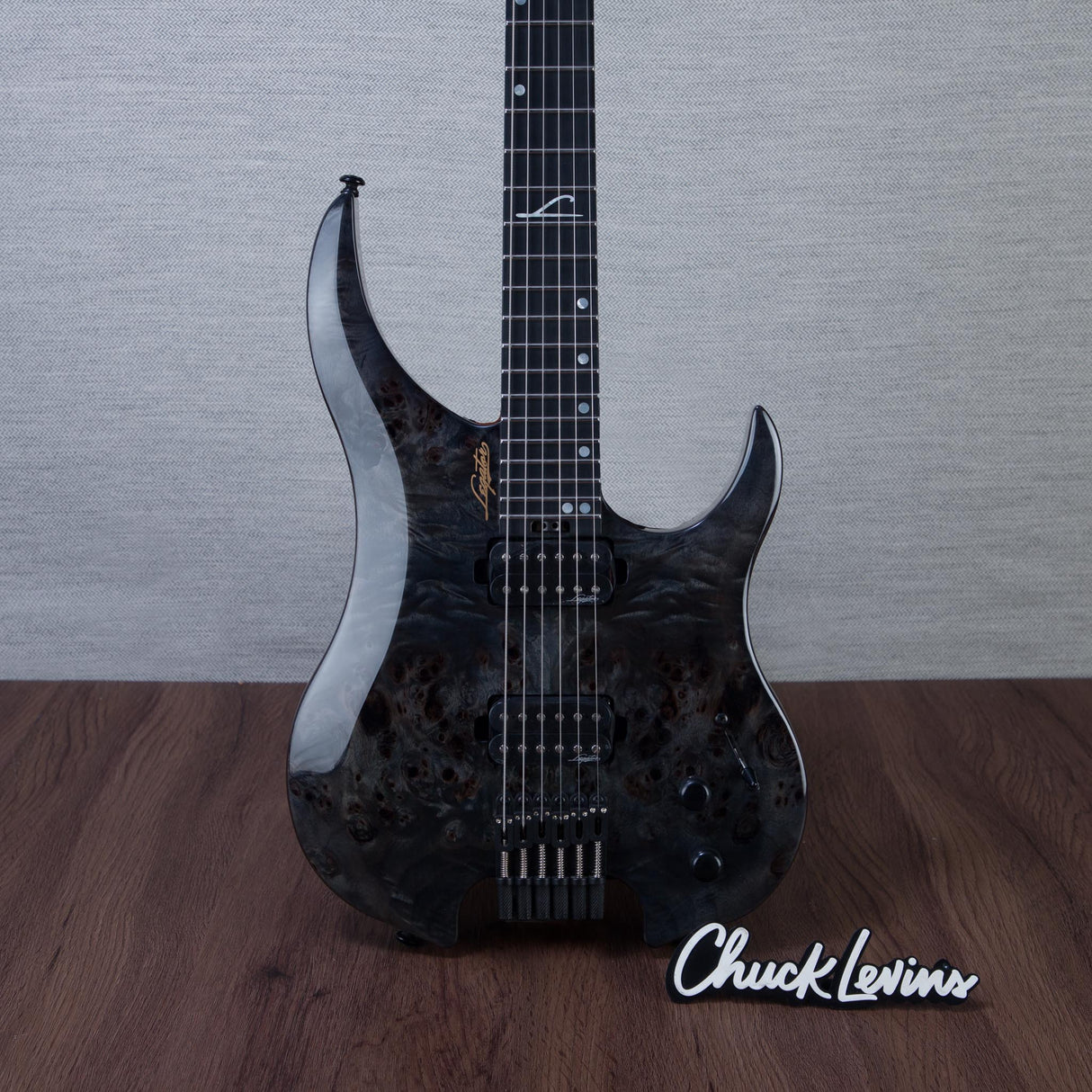 Legator Ghost Super Shred G6SS Electric Guitar - High Gloss Black Burl - #IM25100214