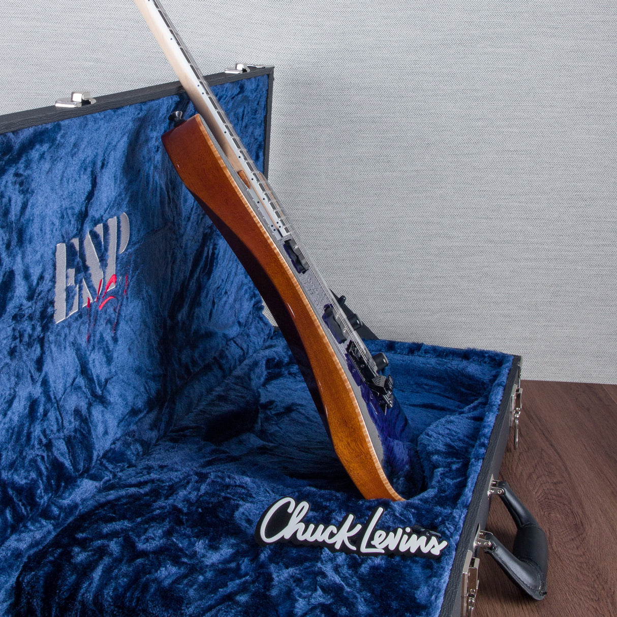 ESP USA M-II DX Electric Guitar - Dark Blue Sunburst - #US24203 - Mint, Open Box