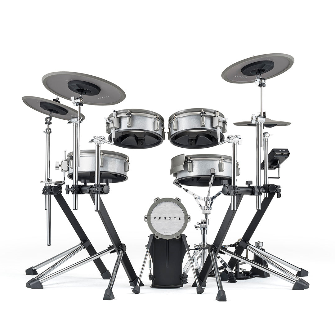 EFNOTE 3 5-Piece Electronic Drum Kit With Cymbal Pads - White Sparkle
