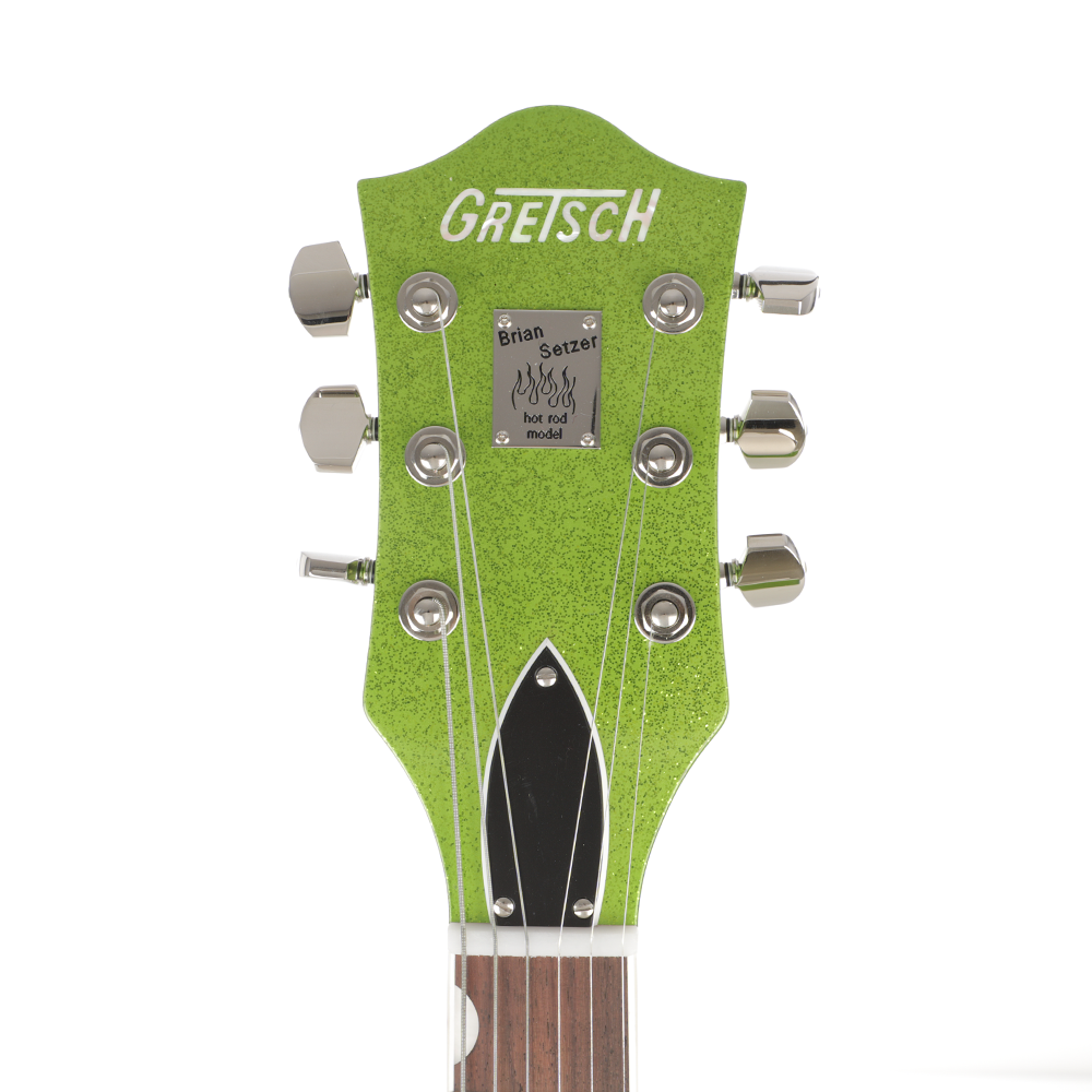 Gretsch G6120T-HR Brian Setzer Signature Hot Rod Hollow Body With Bigsby - Extreme Coolant Green Sparkle - New