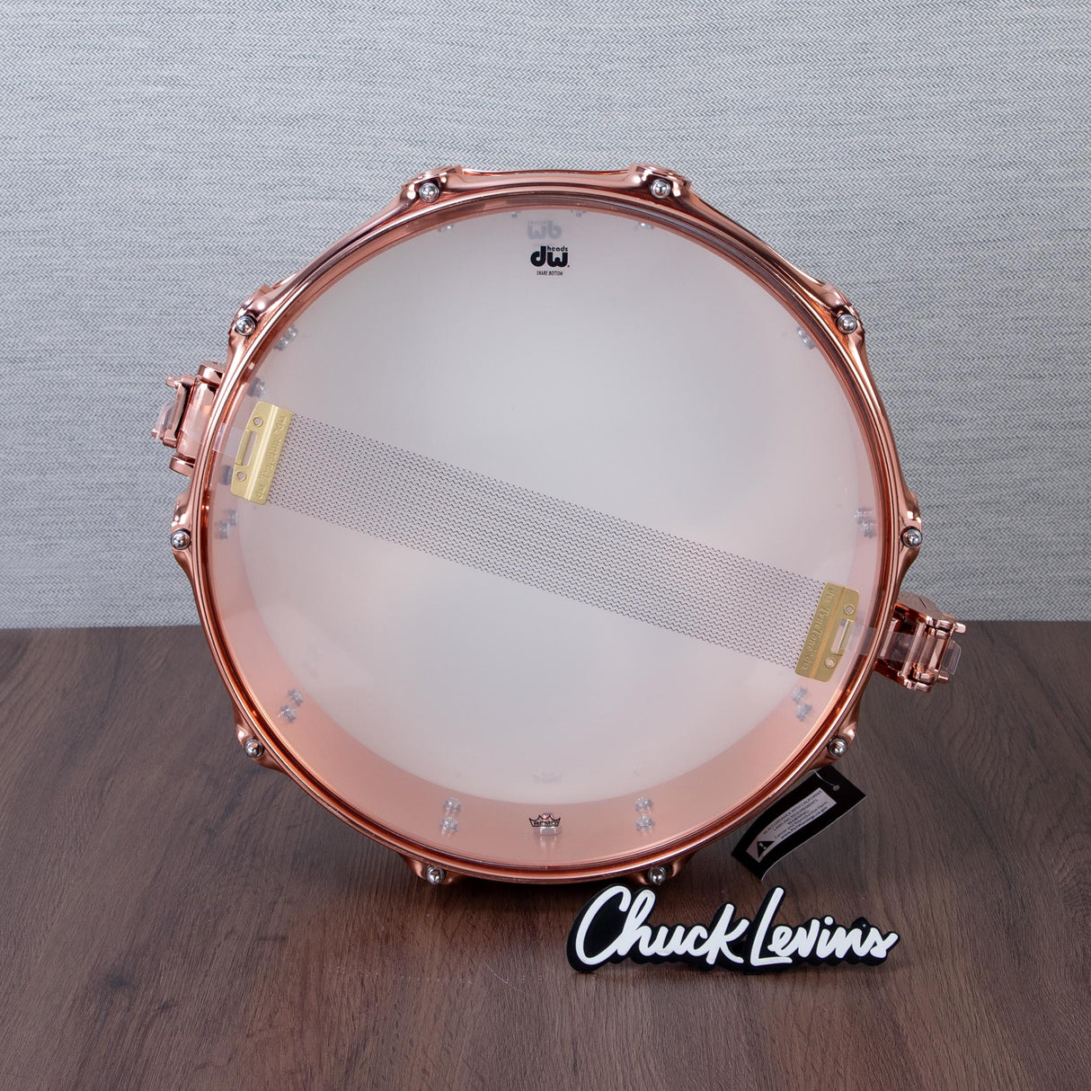 DW 4 x 14-Inch Collector's Copper Snare Drum - Copper Hardware
