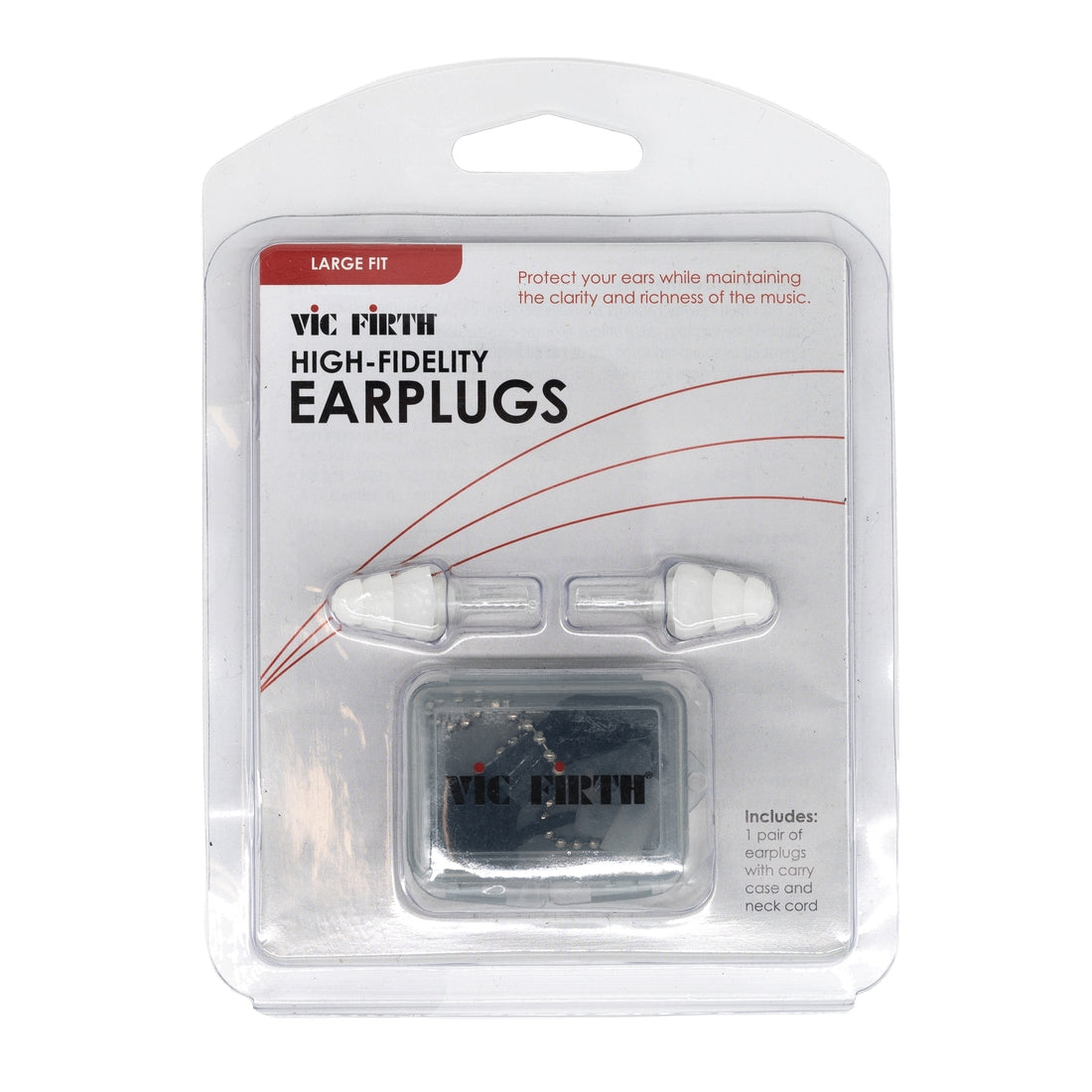 Vic Firth High Fidelity Large Ear Plugs - White