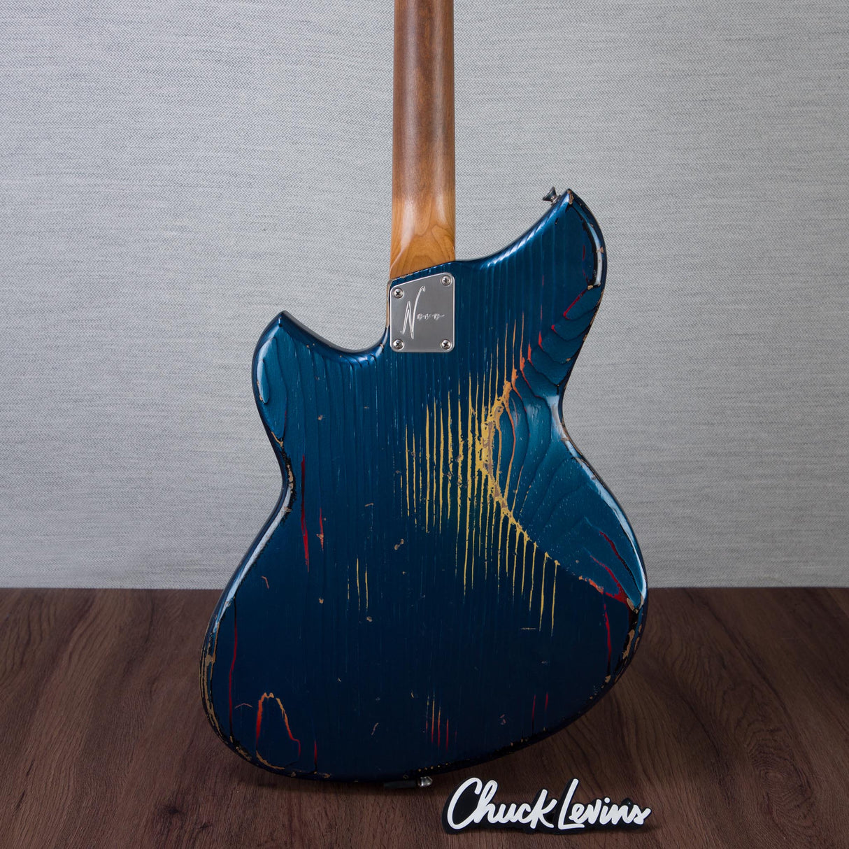 Novo Guitars Serus J Electric Guitar - FOF Lake Como Blue over 64 3-Tone Burst - #26097