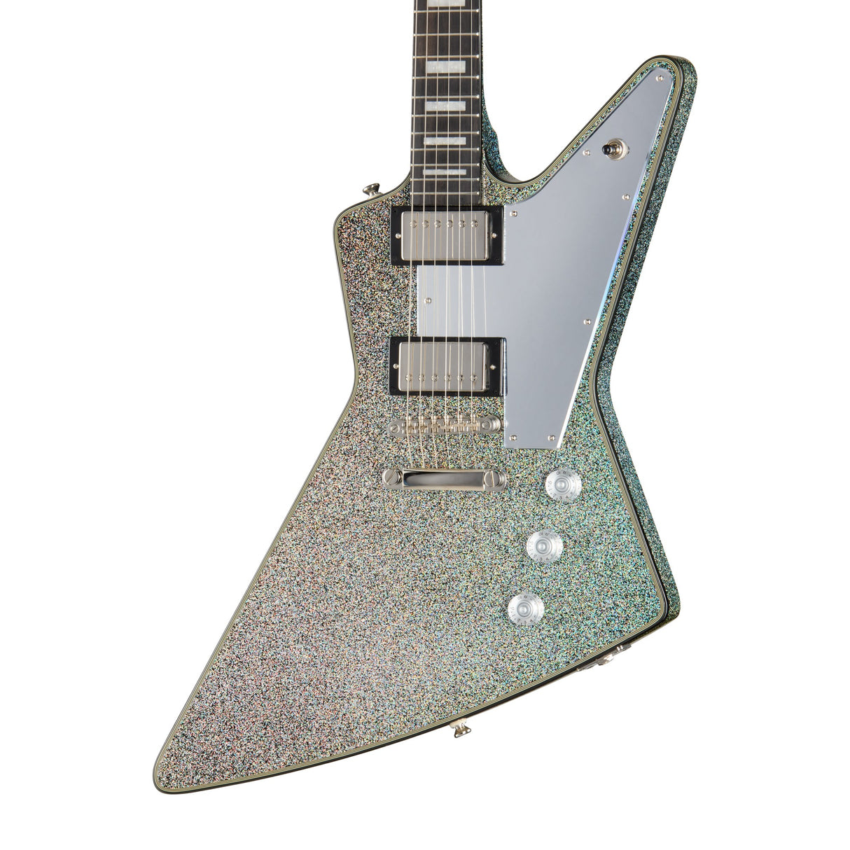 Epiphone Lzzy Hale Explorer Custom Signature Electric Guitar - Black Diamond Holographic Sparkle