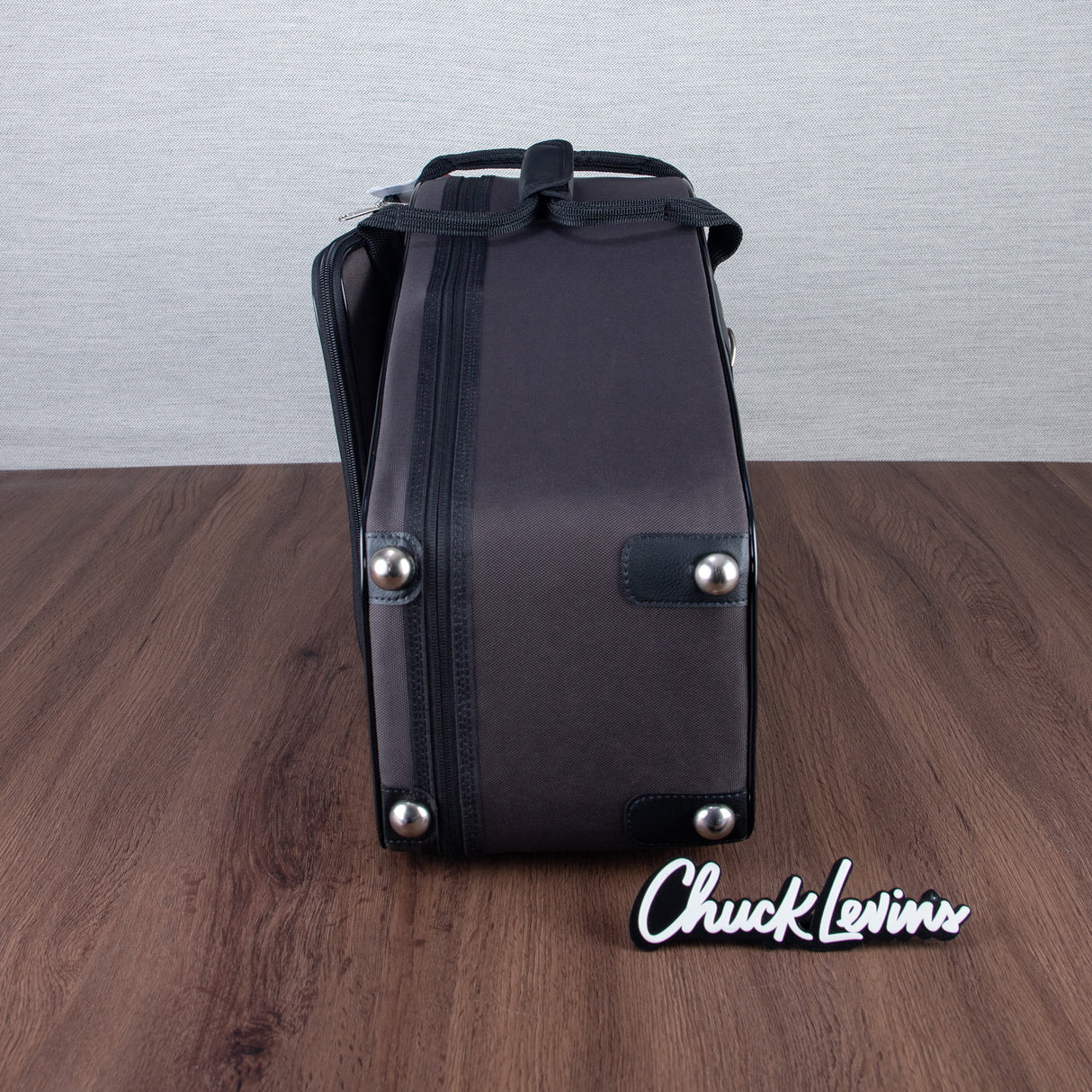 Marcus Bonna Double Case for Tenor and Soprano Sax with Fixed Straight Neck - Carbon Fiber - Dark Brown