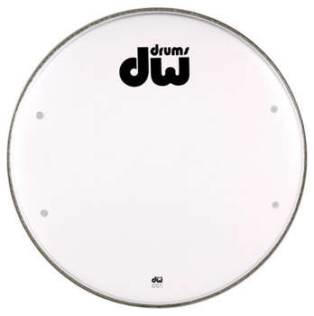 DW 20 Inch Smooth White Bass Drum Head (Vented)
