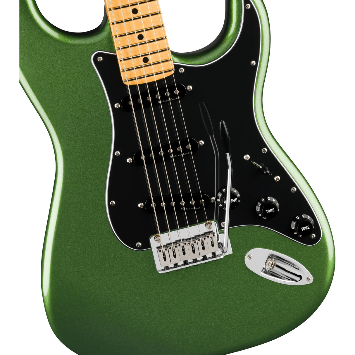 Fender Player II Modified Stratocaster Electric Guitar, Maple Fingerboard - Harvest Green Metallic