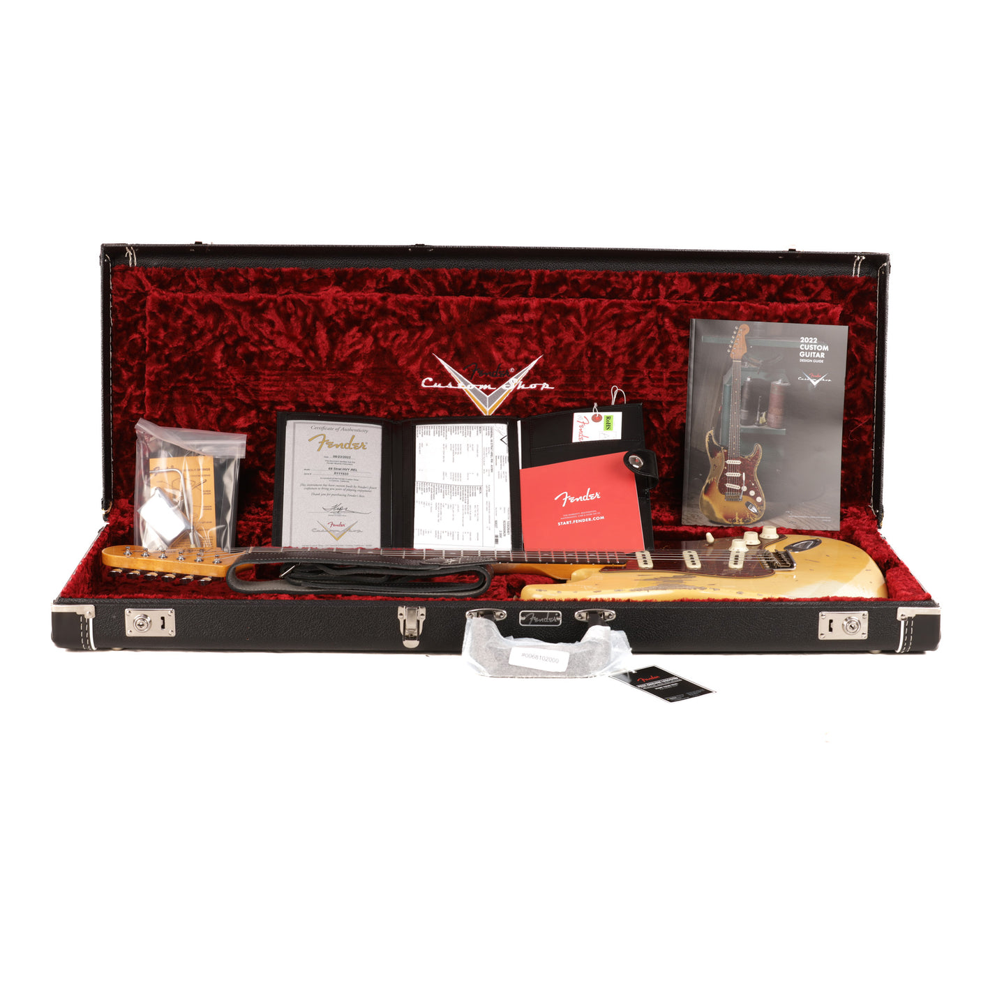 Fender Custom Shop 1969 Stratocaster Heavy Relic Guitar - Aged Vintage White - CHUCKSCLUSIVE - #R111533