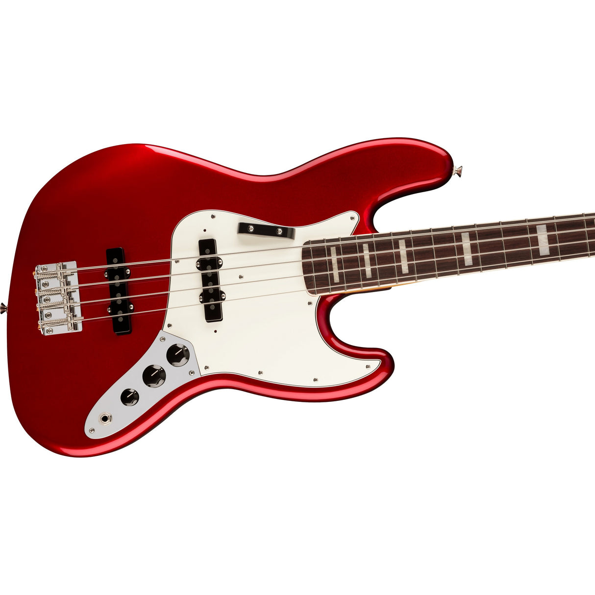 Fender Vintera III Early '70s Jazz Electric Bass Guitar, Rosewood Fingerboard - Candy Apple Red
