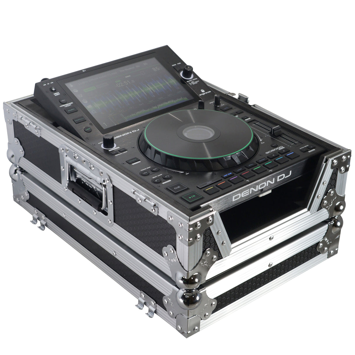 ProX XS-CD Flight Case for Pioneer CDJ-3000 DJS-1000 Denon SC6000 PRIME Large Format CD-Media Player
