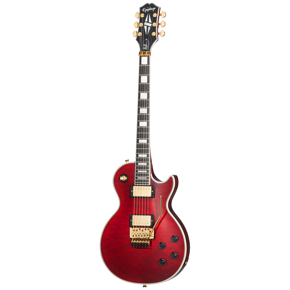 Epiphone Alex Lifeson Les Paul Custom Axcess Electric Guitar - Ruby Red - Mint, Open Box
