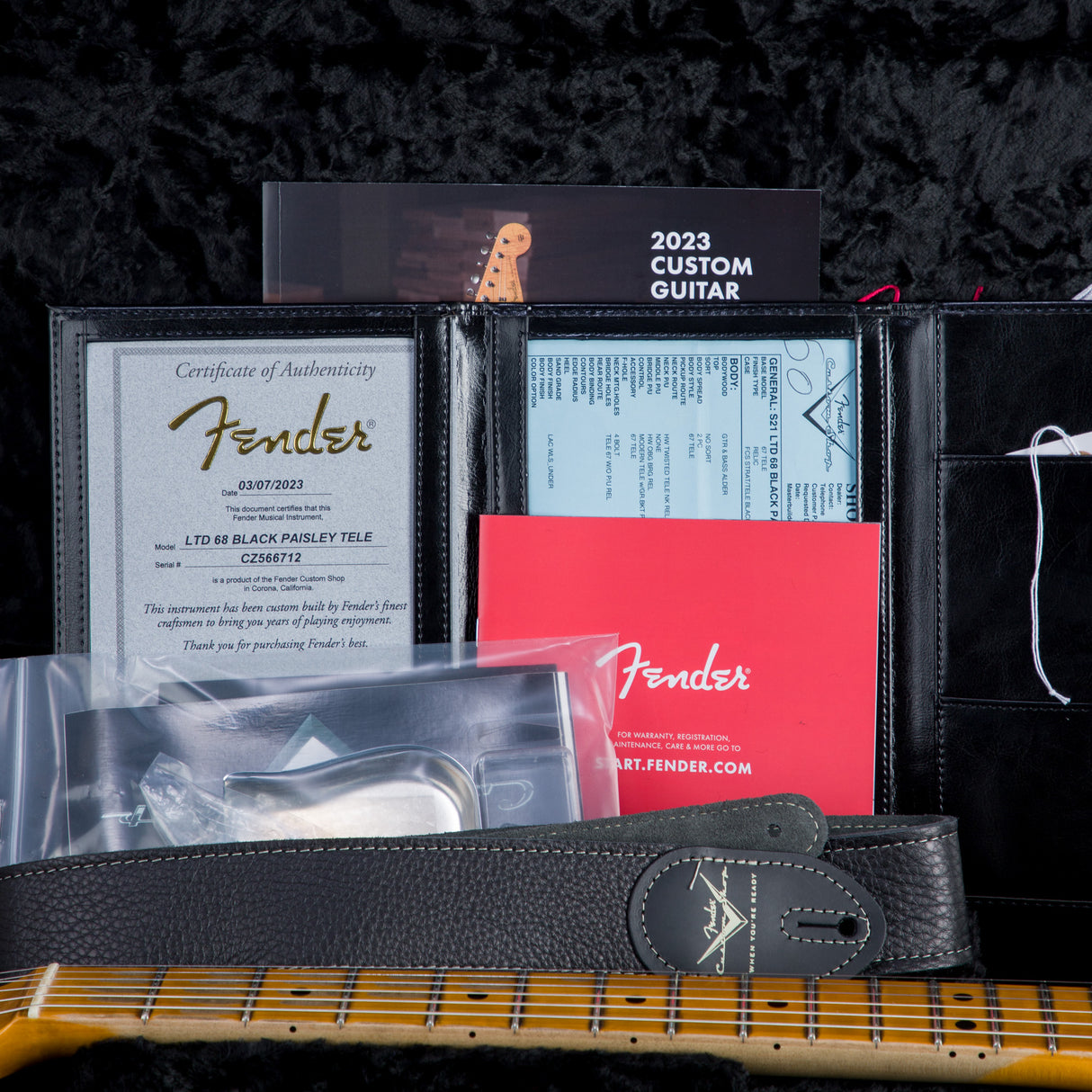 Fender Custom Shop Limited Edition '68 Telecaster Relic – Black Paisley - #CZ566712